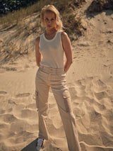 Mos Mosh Weneta Cargo Pant Ecru