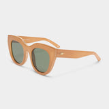 Le Specs Aire Heart Sunglasses in Caramel