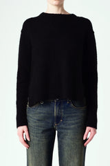 Alpaca Blend Crew Black