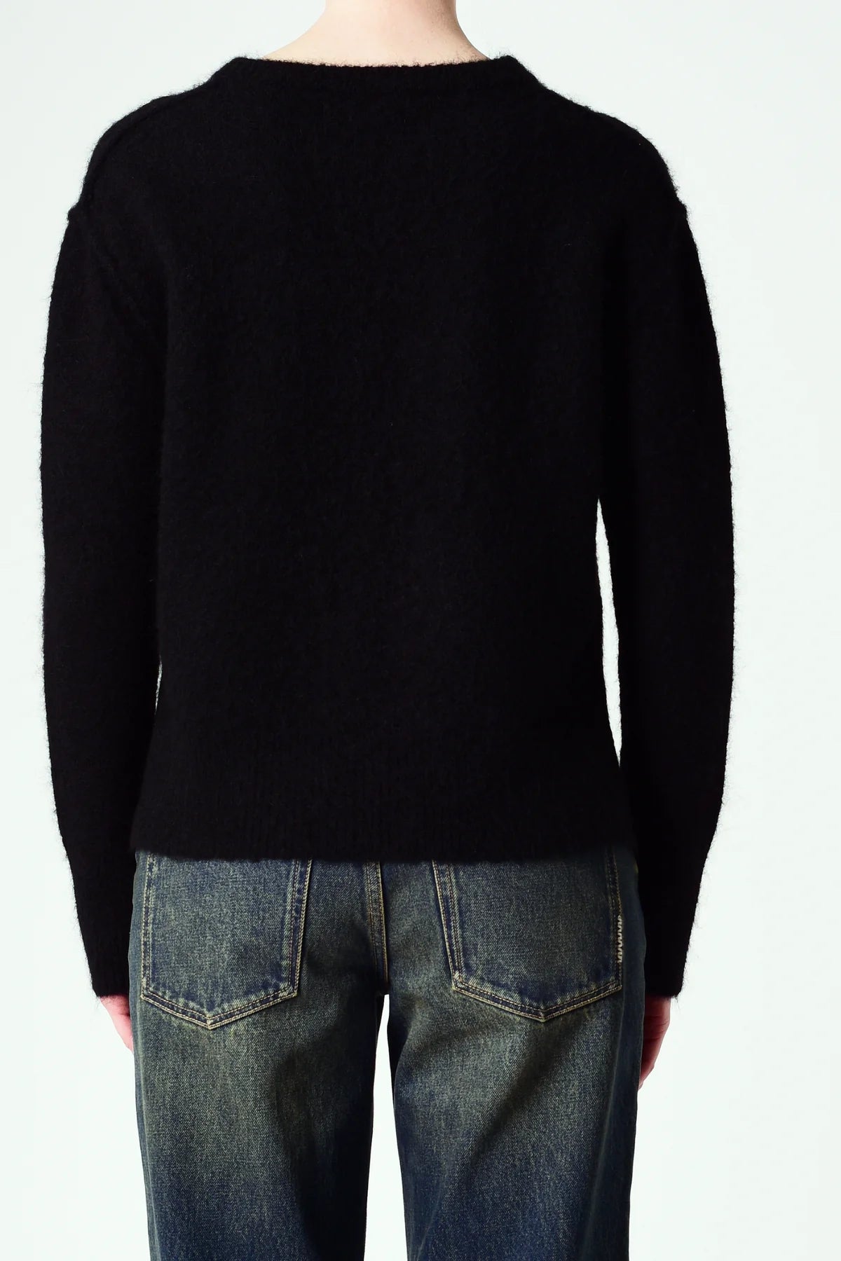 Alpaca Blend Crew Black