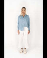 The Chambray Shirt  Mid Blue