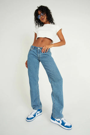 A Brand 99 Low Straight Jeans Katie OG