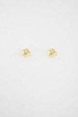 Antler Flower Earrings Gold