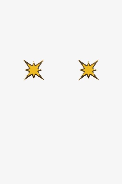 Antler Gold Star Earrings
