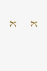 Antler Mini Bow Earring Gold