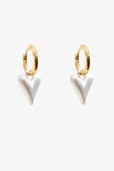 Two Tone Heart Hoop
