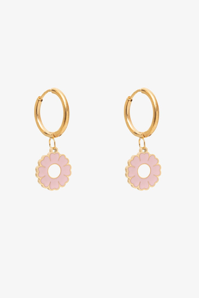 Antler Pink Marigold Earrings