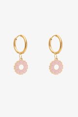 Antler Pink Marigold Earrings