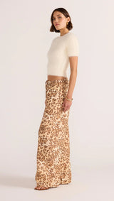 MinkPink Arden Drawstring Pant In Leopard