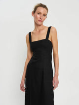 Azarea Tie Back Midi Dress Black