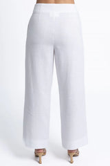 Humidity Fleetwood Linen Pants White