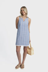 Ellie Stripe Dress Blue/White