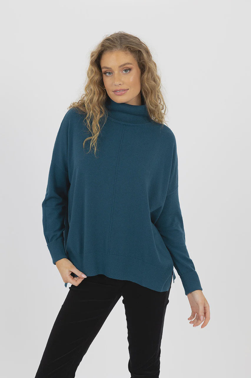 Humidity Monique Sweater Ocean Blue