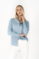 The Chambray Shirt  Mid Blue