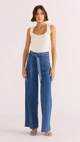 MinkPink Isla Boucle Knit Tank In Ivory