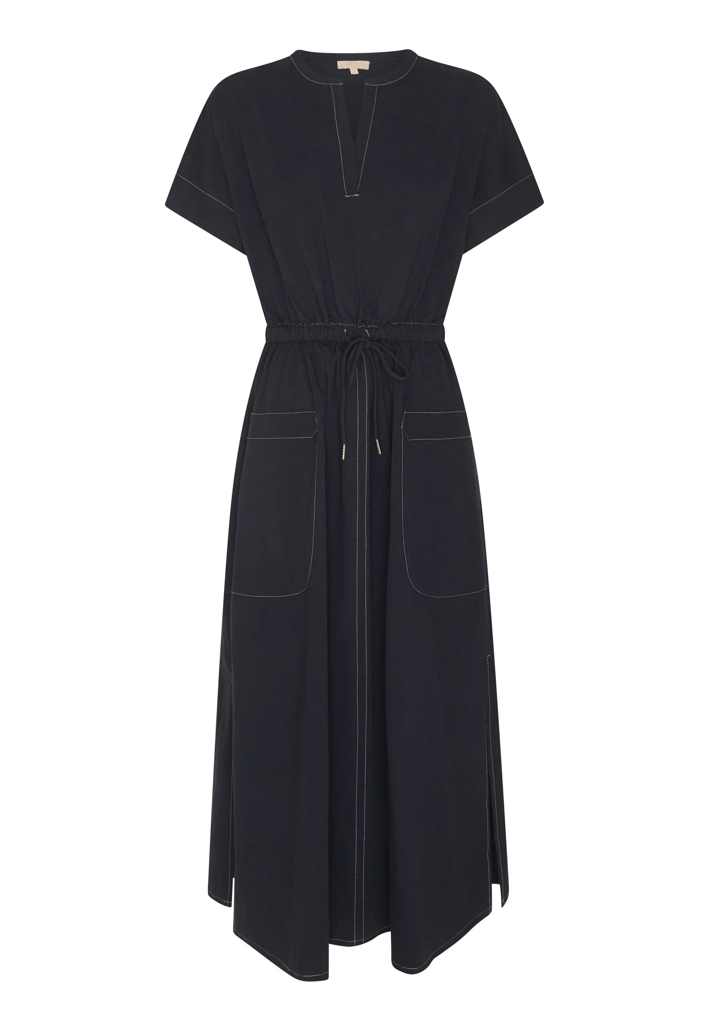 Avrid Drawcord Dress Ink