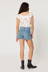 Rollas Original Short Broken Blue