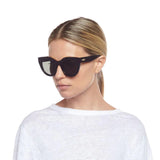 Le Specs Aire Heart Sunglasses in Black/Gold