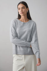 Cyra Crew Top Silver