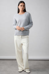 Cyra Crew Top Silver