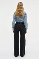 Eva Wide Jeans French Black