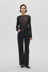 Coco Relaxed Jean French Black Washed