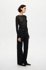 Coco Relaxed Jean French Black Washed