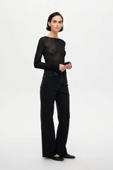 Coco Relaxed Jean French Black Washed