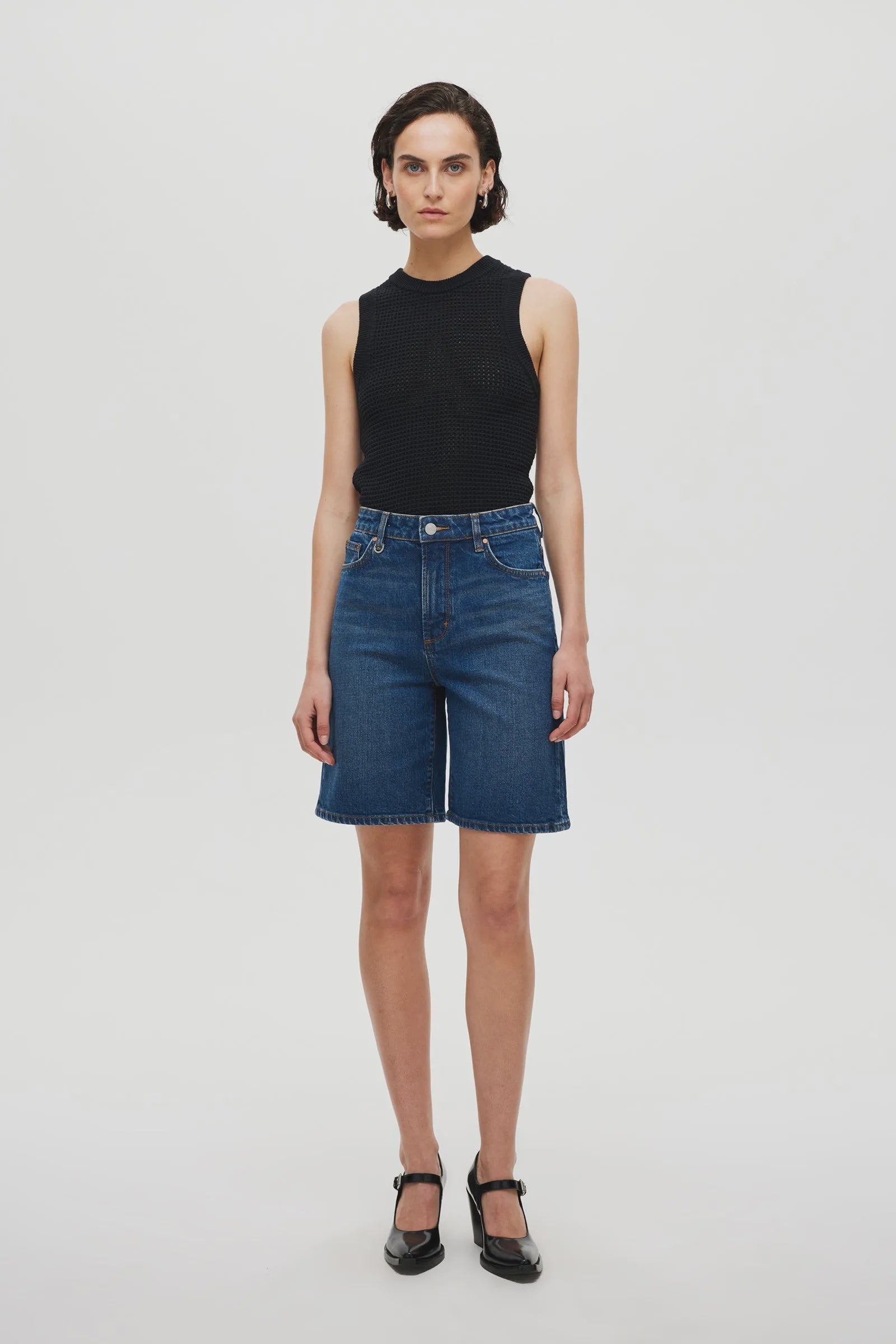 Neuw Pheobe Shorts Sunday Dark Vintage Indigo