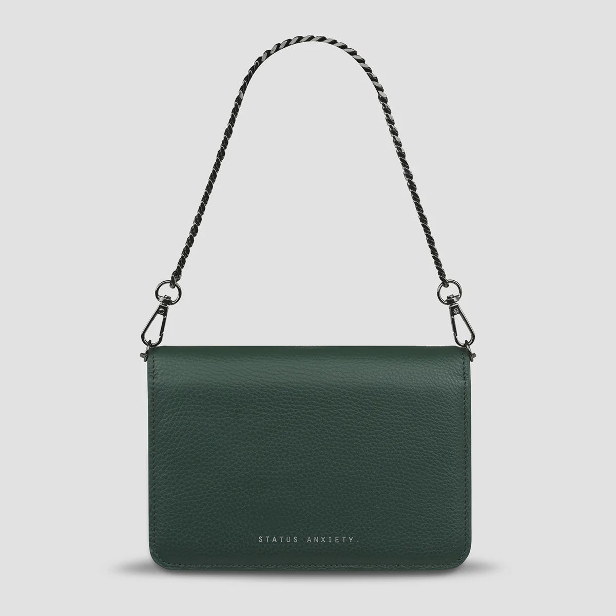 Status Anxiety She Burns Bag in Green