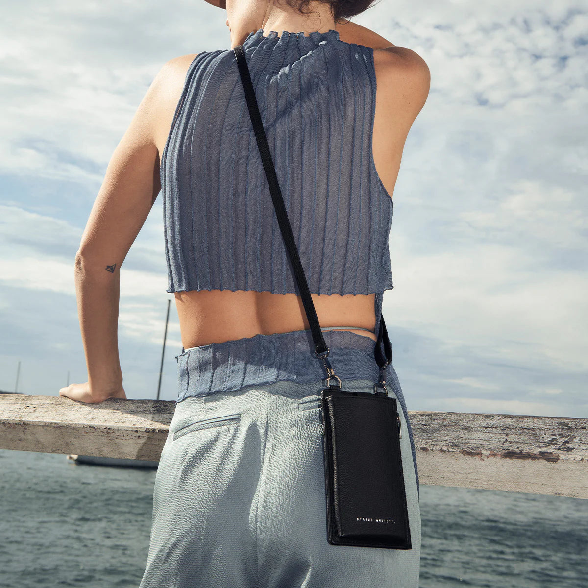 Voyager Crossbody Bag in Black