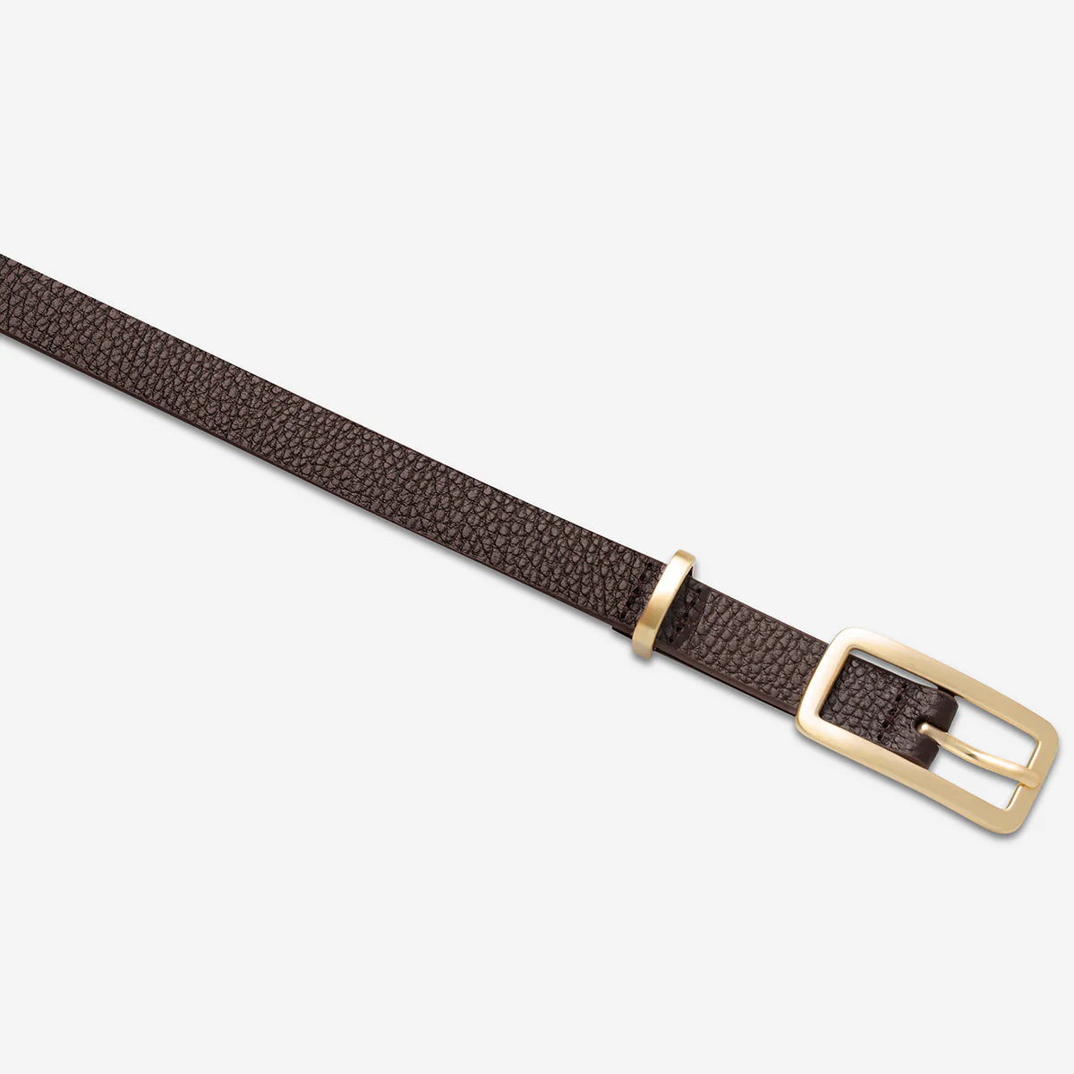 Muse belt Choc/Gold size S/M