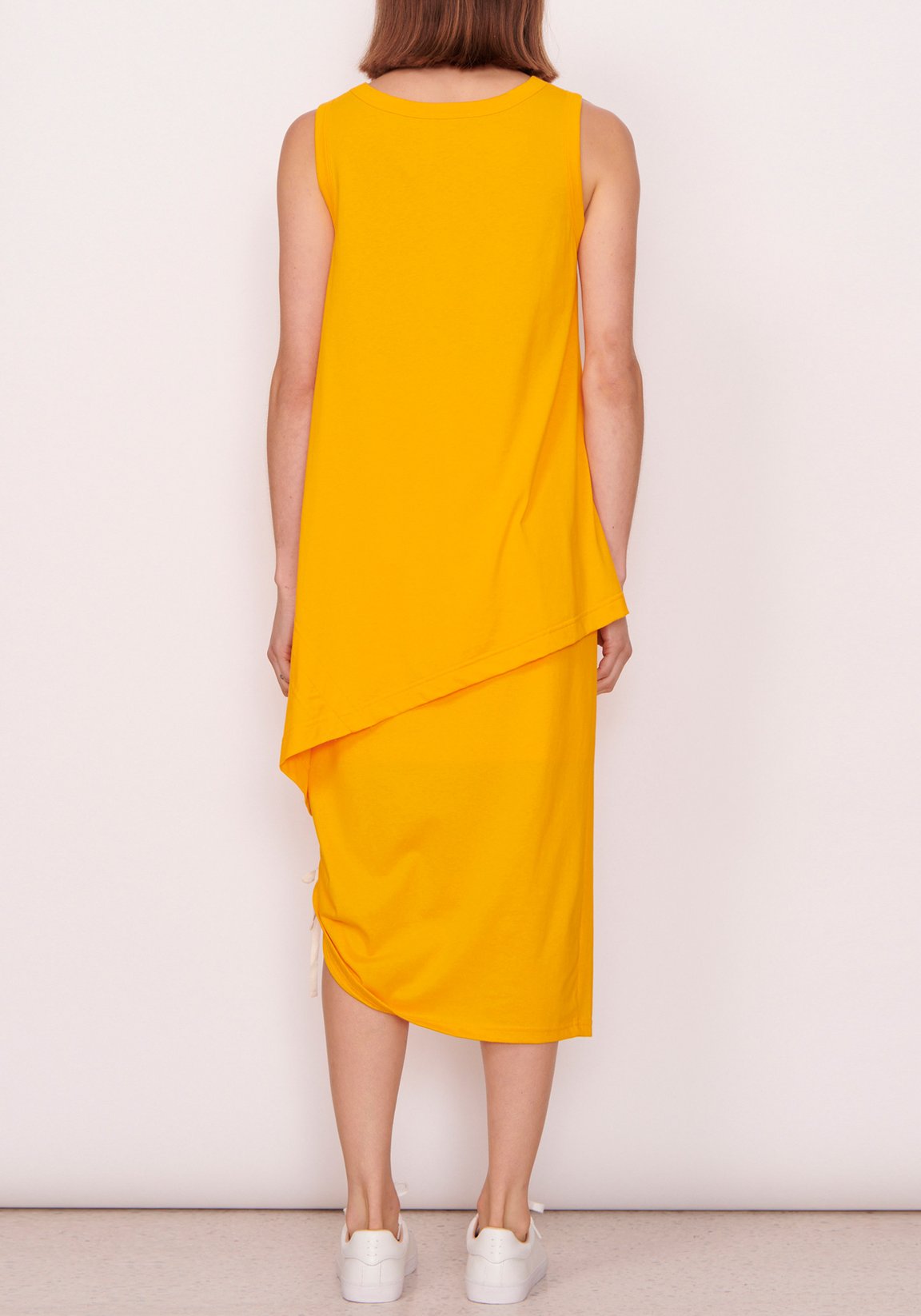 Pol Aria Drawcord Tank in Orange