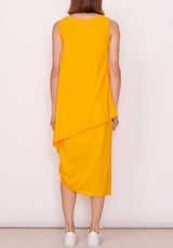 Pol Aria Drawcord Tank in Orange