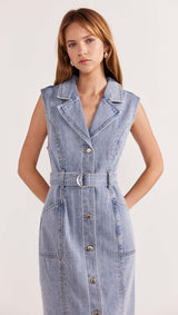 Staple The Label Calla Denim Midi Dress