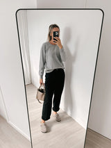 Le Edit Cashmere Crew In Marle