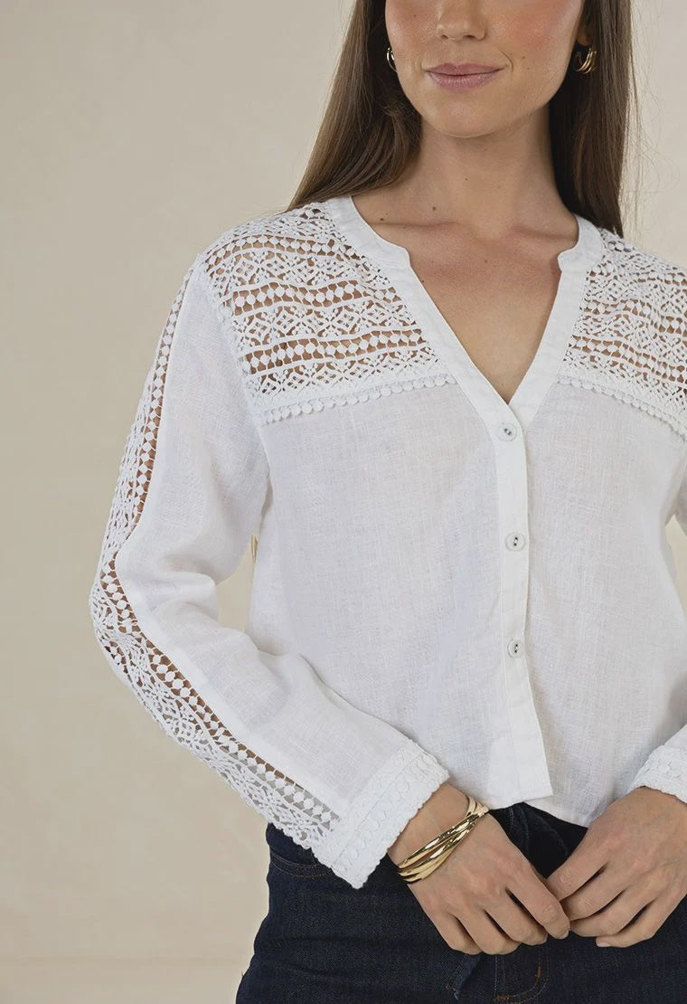 Delphie Shirt White