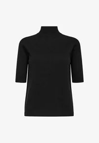 Relena Turtleneck SS Knit Black