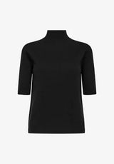Relena Turtleneck SS Knit Black