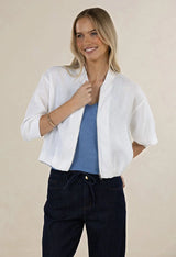 Arden Bomber Jacket White