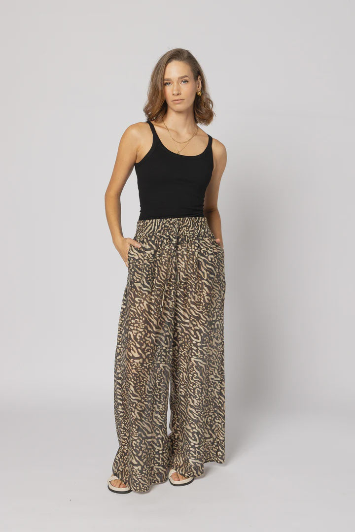Pilazzo Pant Zebra Print