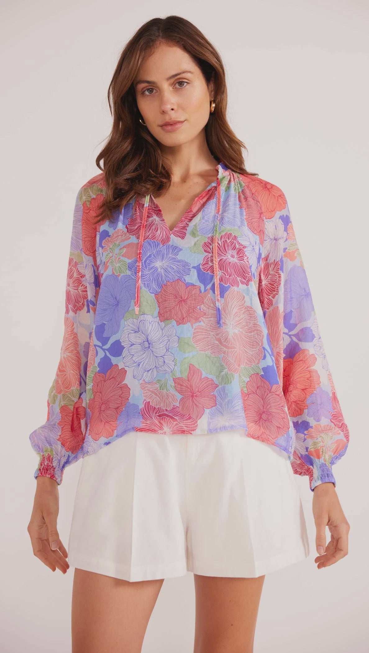 MinkPink Belle Long Sleeve Blouse