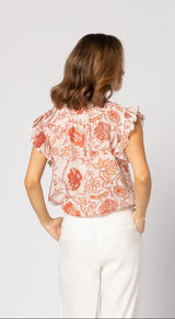 Anabella Blouse Ruby Flowers
