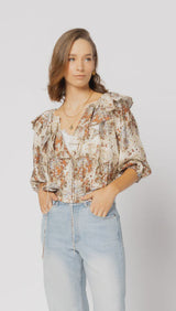 Belle Blouse Summer Field