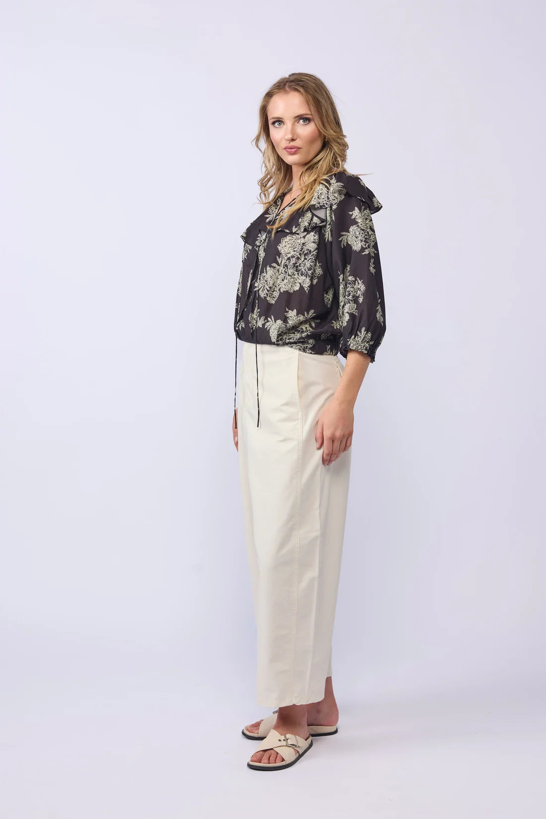 Belle Blouse Floral Shade