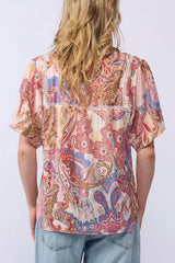 Dalila Top Pink Paisley