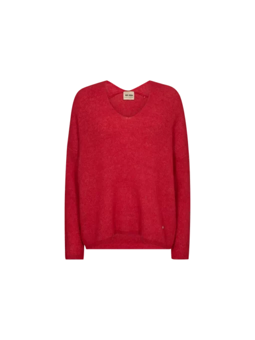 Mos Mosh Thora Jumper V neck Chinese Red