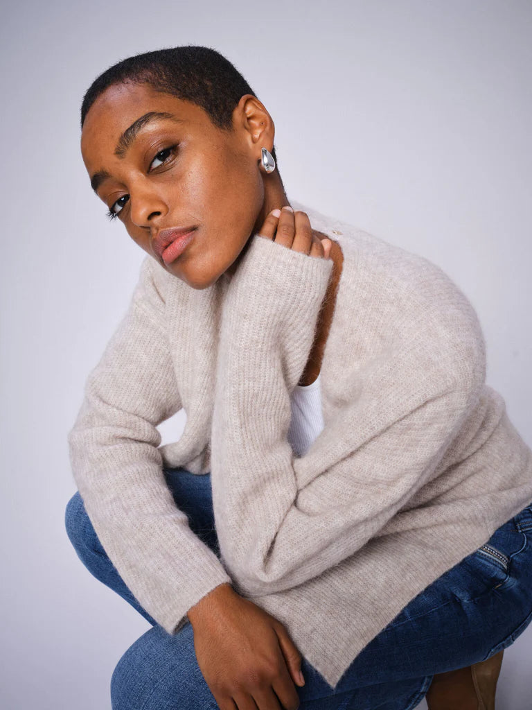 Thora Relaxed Knit Cardigan