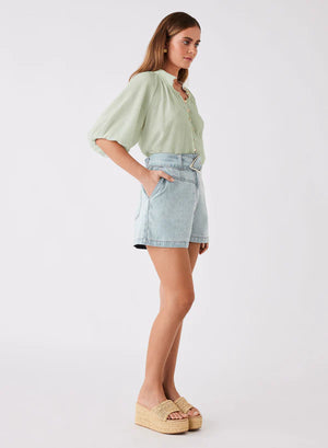 Esmaee Island Blouse Sage