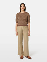 Monogram Jacquard Pullover Teavertine